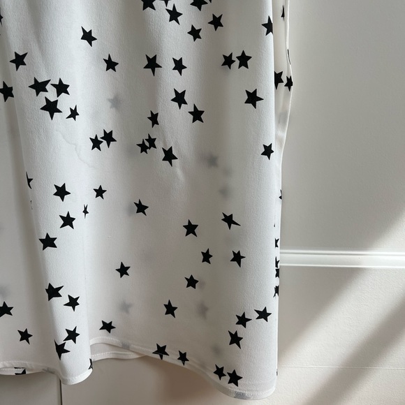 Equipment Layla Silk Cami, Size S, Bright White Star Print - Picture 9 of 12